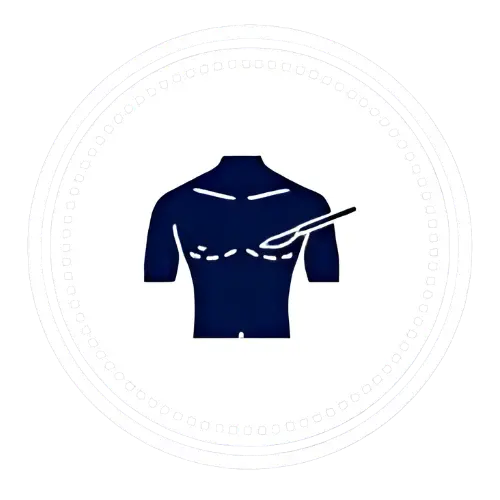 Gynecomastia surgery icon for male breast reduction